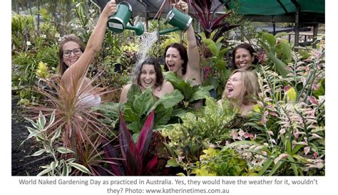 national nude gardening day|World Naked Gardening Day